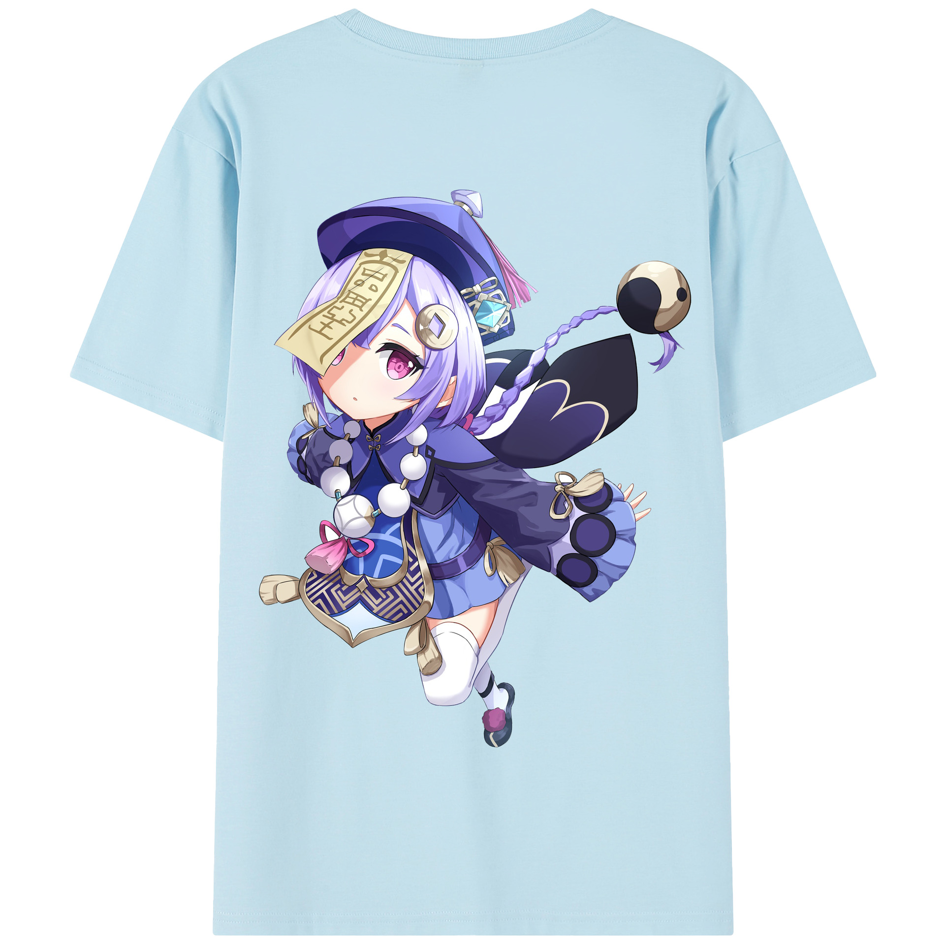げんし神 七七 なな  genshin Nana 綿100％半袖Tシャツ（背面プリント）